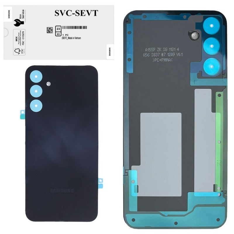 Samsung Back Cover Originale Service Pack per Galaxy A15 4G | Black