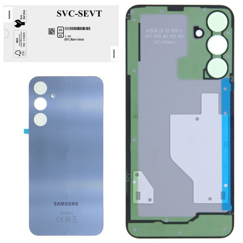 Samsung Back Cover Originale Service Pack con Camera Frame per Galaxy A25 5G A256 | Blue