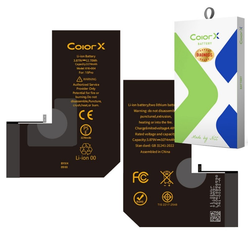 ColorX Batteria Diagnosis IC Originale per Apple iPhone 15 Pro