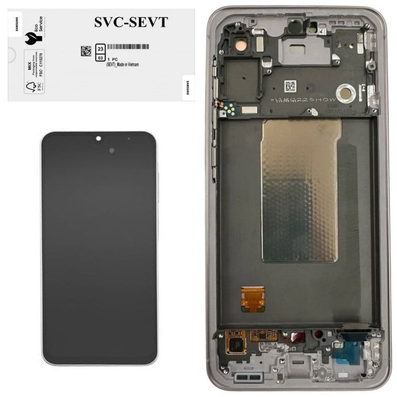 Samsung SERVICE PACK Display LCD ORIGINALE + Frame Galaxy A56 5G 2025 A566 | Pink