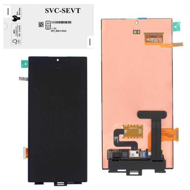 Samsung SERVICE PACK Display LCD ORIGINALE NO FRAME Per Galaxy S22 Ultra S908