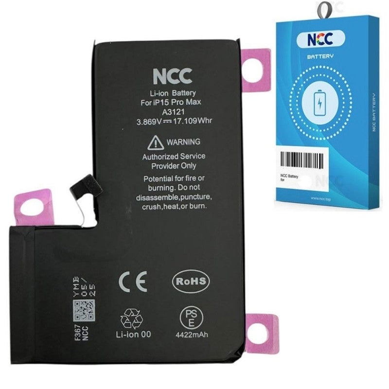 NCC Batteria Compatibile per Apple iPhone 15 Pro Max | ZY Taiwan Chip