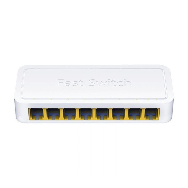 CUDY Switch da Rete 8 PORTE Fast Ethernet 10/100 MBPS