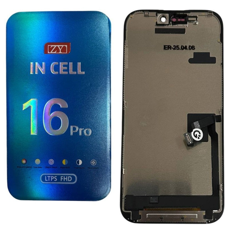 Display LCD ZY INCELL FHD LTPS (1080P) Per Apple iPhone 16 PRO | IC INTERCAMBIABILE