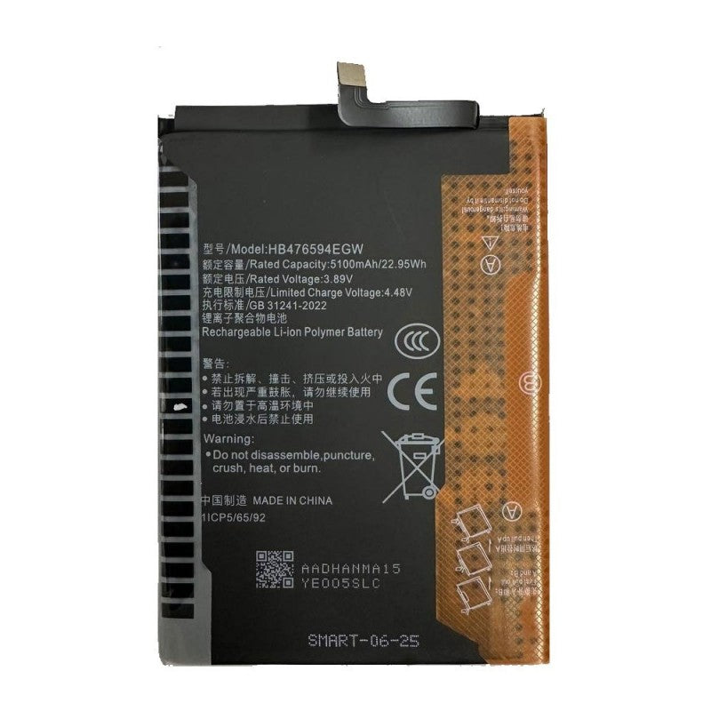 Batteria Compatibile per Honor X6B / X5 PLUS / X6A / X7C | HB476594EGW 5100MAH
