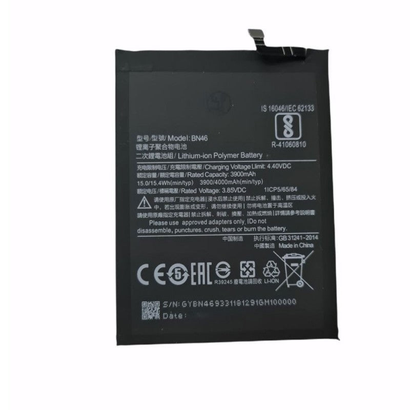 Batteria Compatibile BN46 Per Xiaomi Redmi Note 8T / 8 / Note 6 / 7 / 8A