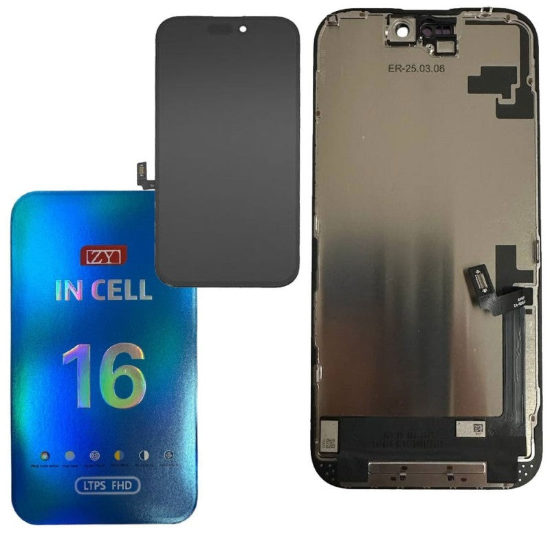 Display LCD ZY INCELL FHD LTPS (1080P) Per Apple iPhone 16