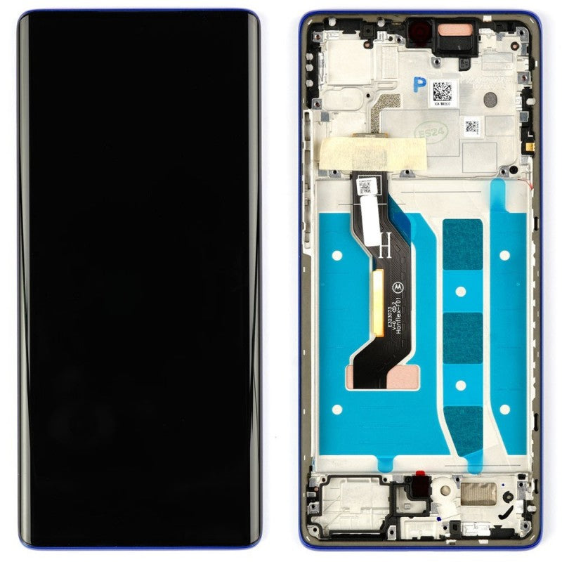Motorola SERVICE PACK Display LCD ORIGINALE + Frame Per Moto G85 | Cobalt Blue