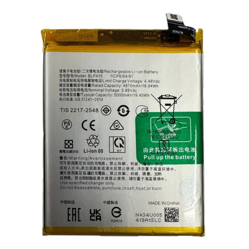 Batteria Compatibile BLPA15 Per Realme 11 Pro 5000mah