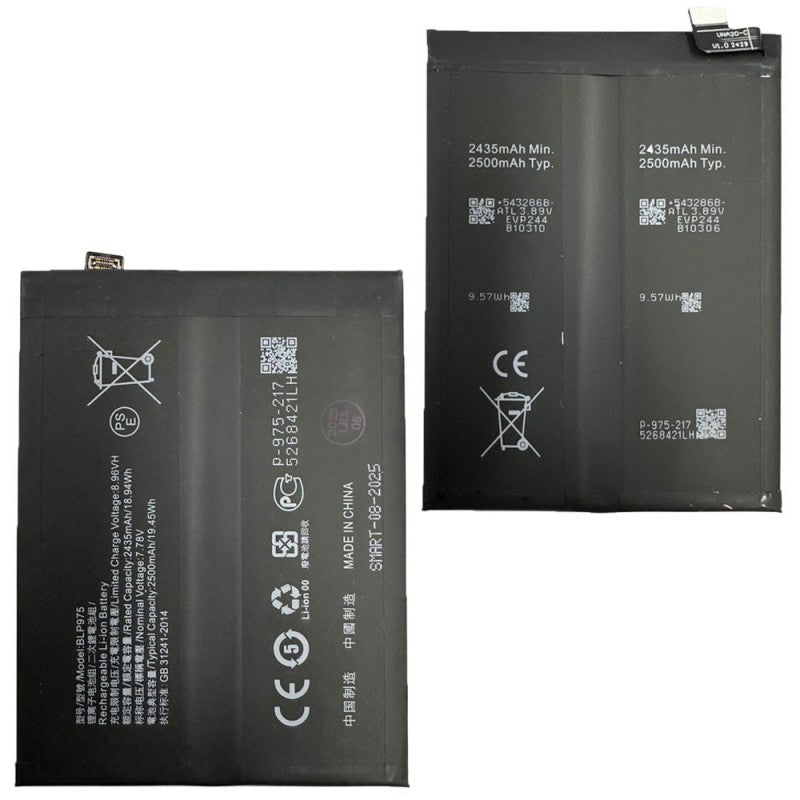 Batteria Compatibile BLP975 Per Oneplus 11, Realme 11 Pro+ Plus | 2435/2500MAH