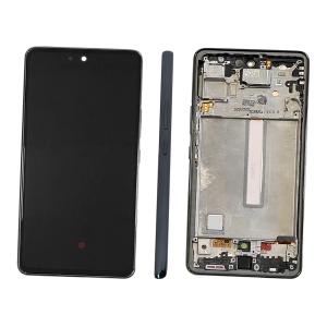 DISPLAY LCD PER SAMSUNG A536B A53 5G NERO CON FRAME GH82-28024A GH82-28025A - SERVICE PACK