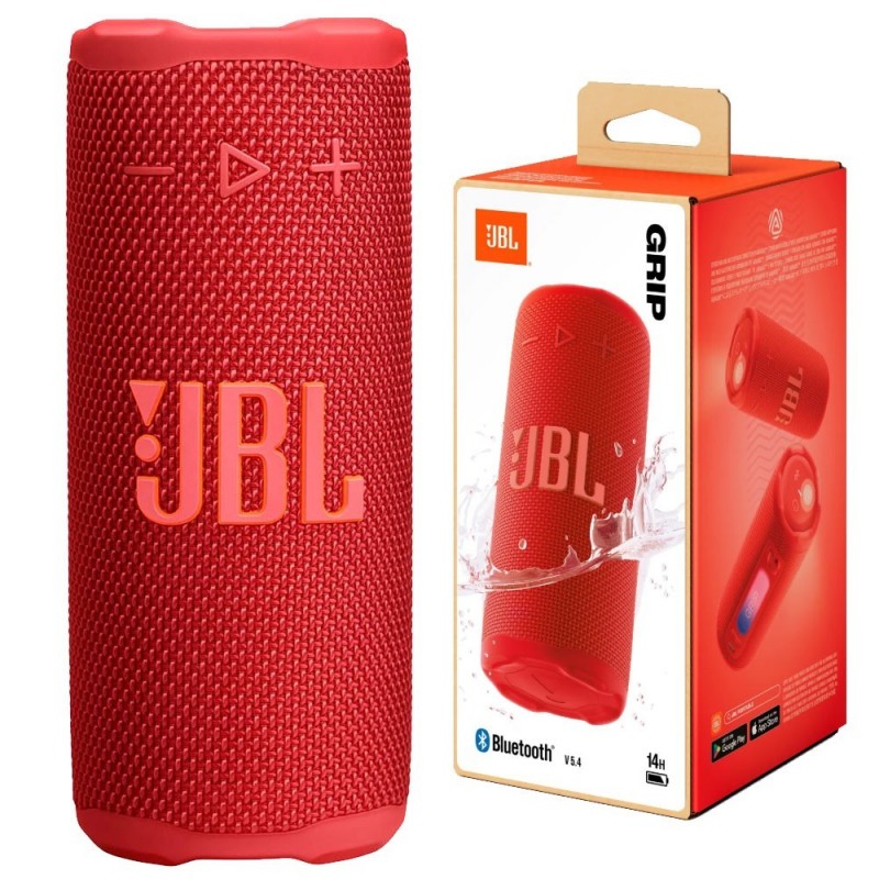 JBL GRIP Speaker Bluetooth Altoparlante Impermeabile Waterproof Dustproof IP67 | Rosso