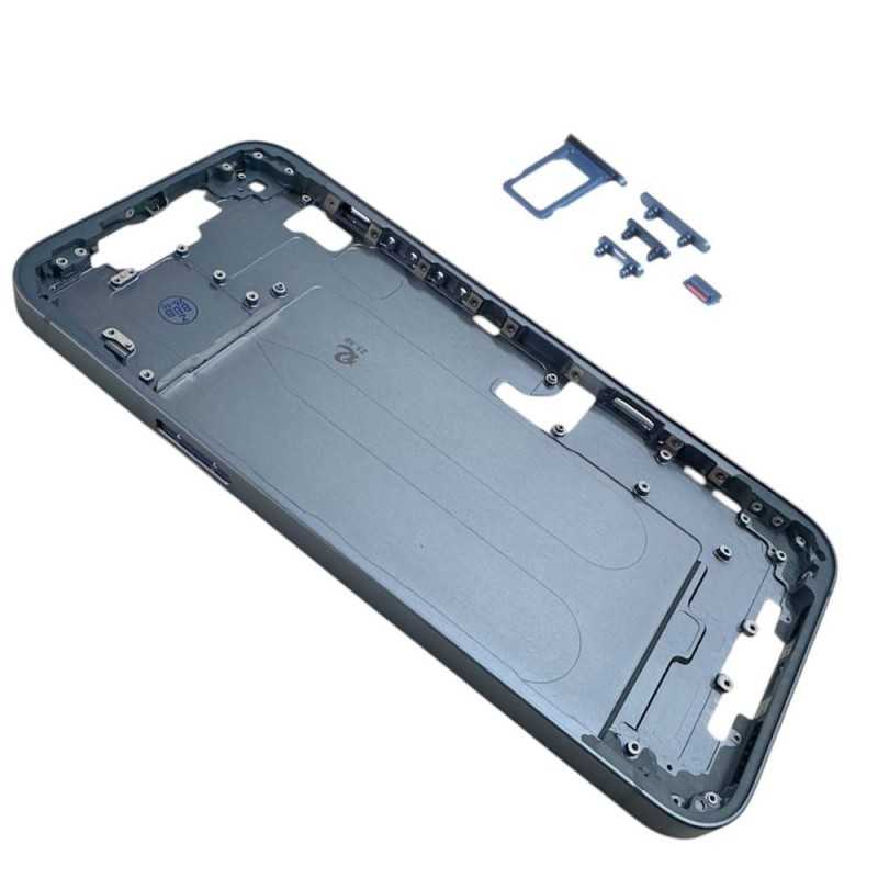Middle Frame iPhone 14+ Plus Telaio con Carrello Sim e Tasti Laterali per Apple | Blue