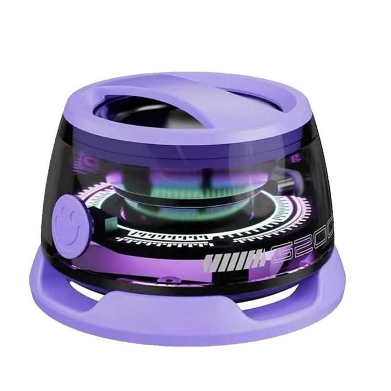 Altoparlante Bluetooth Magnetico G200 Luce a Colori multi-RGB e Supporto per Telefono Magbeat Impermeabile Viola