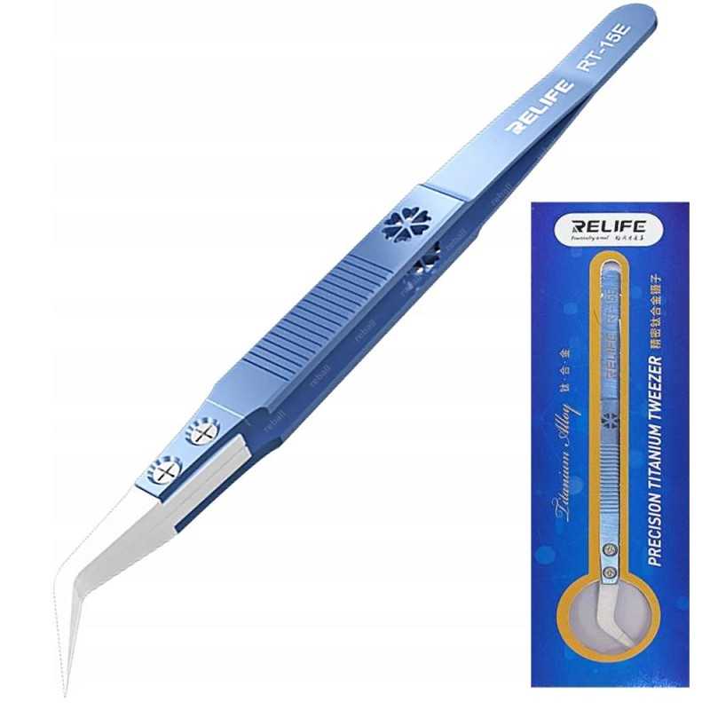 RELIFE RT-15E Pinzette di Precisione in Lega di Titanio e Ceramica