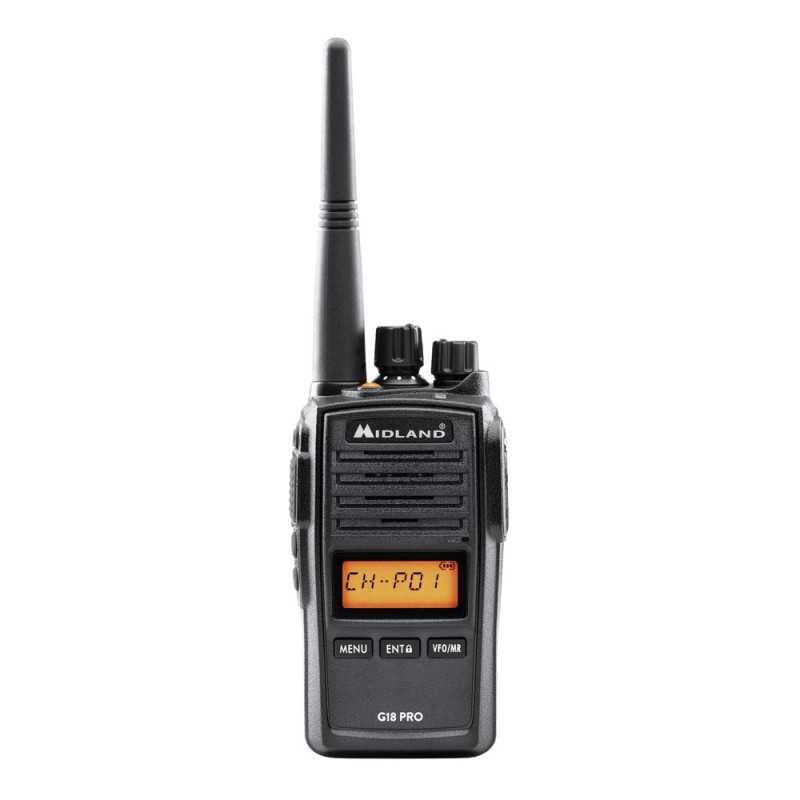 MIDLAND G18 PRO Noise Reduction Function Ricetrasmettitore PMR446