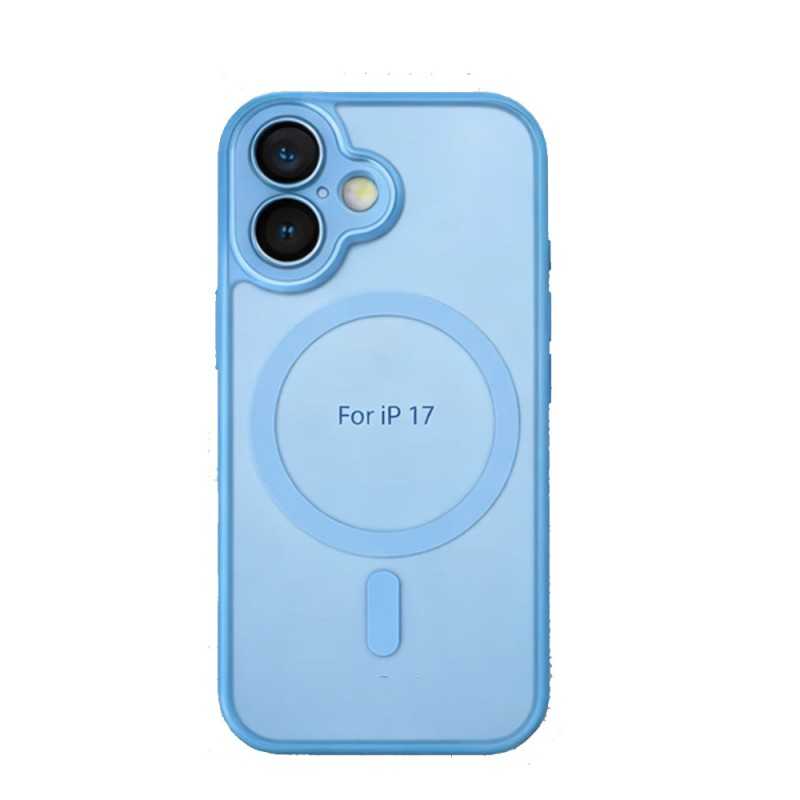 Custodia Protettiva iPhone 17 MagSafe con Protezione Vetro Fotocamera | Light Blue - BULK