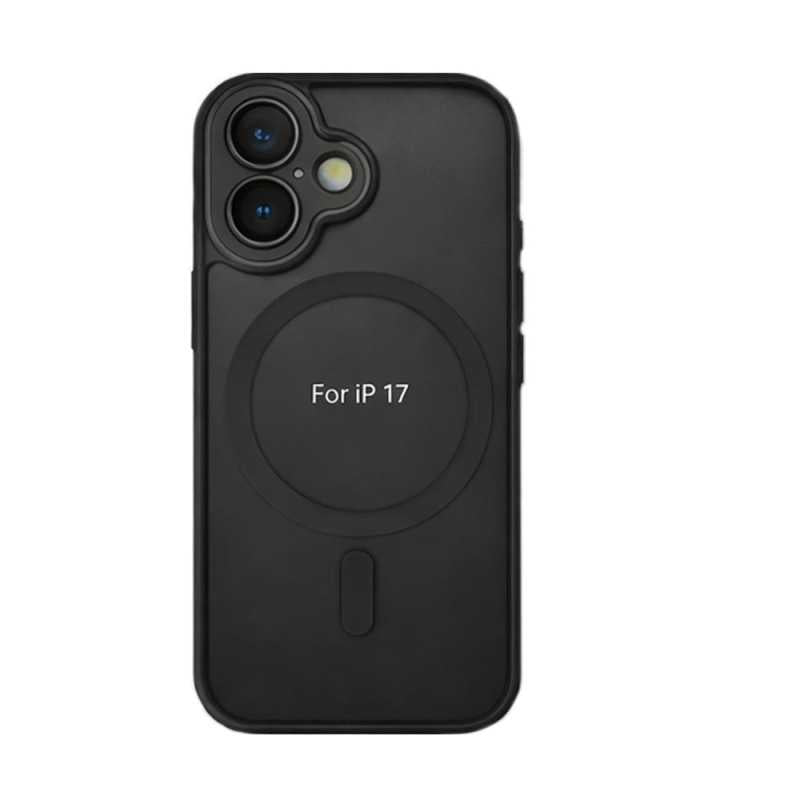 Custodia Protettiva iPhone 17 MagSafe con Protezione Vetro Fotocamera | Nero - BULK