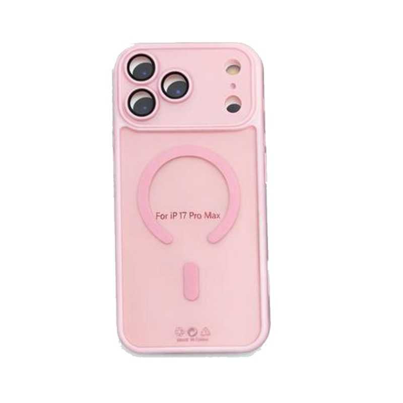 Custodia Protettiva iPhone 17 Pro Max MagSafe con Protezione Vetro Fotocamera | Pink - BULK