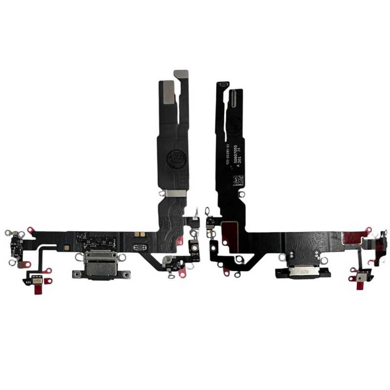 Connettore di Ricarica Dock Per Apple iPhone 17 A3520 A3258 A3519 A3521 - PARI ORIGINALE | Nero