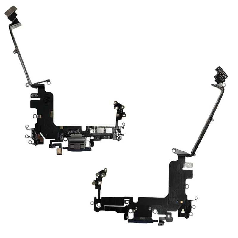 Connettore di Ricarica Dock Per Apple iPhone 17 Pro A3256 A3523 A3522 A3524 - PARI ORIGINALE | Nero