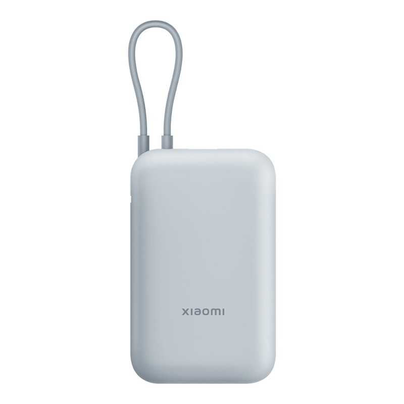 Xiaomi Power Bank 10000mAh 22.5W con Cavo USB-C Integrato Ricarica Rapida PD Compatto &amp;ndash; Blu Ghiaccio