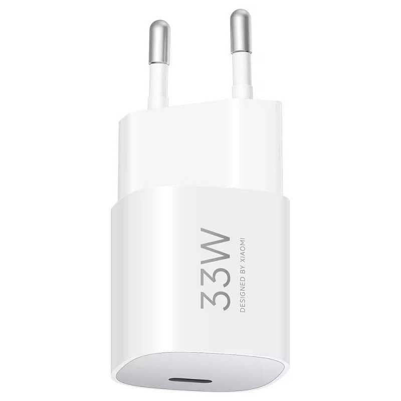 Xiaomi 33W Nano Power Adapter USB-C GaN Caricatore Rapido PD QC PPS &amp;ndash; BHR087LEU Bianco