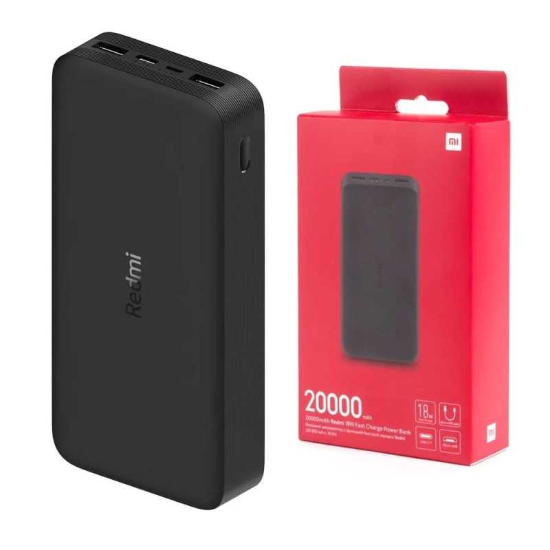 Xiaomi Mi 18W Fast Charge Power Bank Caricabatteria 20000mAh | Nero