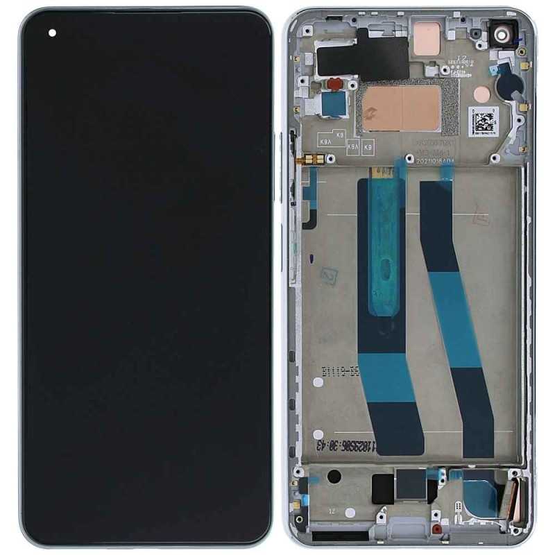 Xiaomi SERVICE PACK Display LCD ORIGINALE + Frame Per 11 LITE 5G NE | Silver White