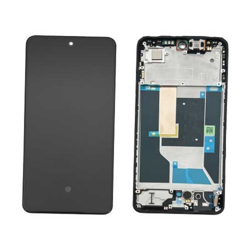 Realme SERVICE PACK Display LCD ORIGINALE + Frame Per 14T Obsidian Black | RMX5078