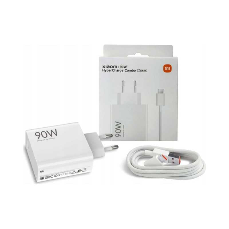 Xiaomi 90W HyperCharge Combo GaN Caricatore USB-C Rapido + Cavo PD Fast Charge &amp;ndash; Bianco