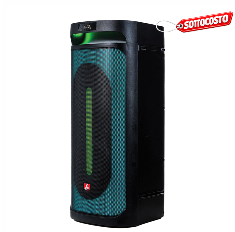 AUDIODESIGN PRO Partybox Speaker DJ208 Bluetooth Portatile Effetti Luce Cassa Altoparlante