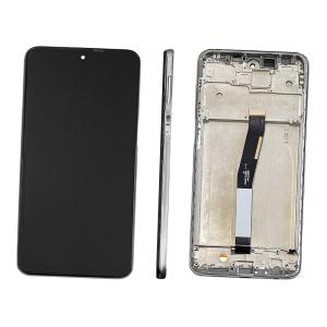 DISPLAY LCD PER XIAOMI REDMI NOTE 9S / 9 PRO BIANCO CON FRAME
