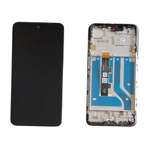 DISPLAY LCD PER MOTOROLA XT2139 MOTO EDGE 20 LITE NERO CON FRAME 5D68C19271 5D68C23405