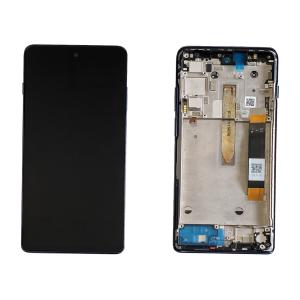 DISPLAY LCD PER MOTOROLA XT2175 MOTO G200 5G BLU CON FRAME 5D68C20181 5D68C20078