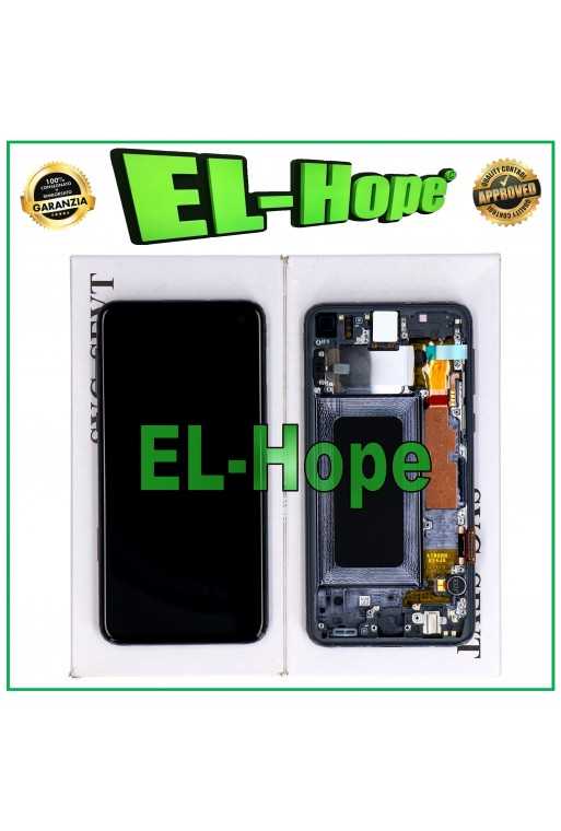 DISPLAY LCD ORIGINALE SAMSUNG S10E SM-G970F TOUCH PRISM BLACK NERO GH82-18852A