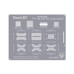 STENCIL PER REBALLING IC CHIP QIANLI QS158 PER DDR SSD