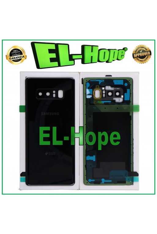 COPRI BATTERIA ORIGINALE SAMSUNG GALAXY NOTE 8 SM-N950 COPERCHIO POSTERIORE NERO