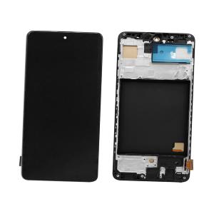 DISPLAY LCD PER SAMSUNG A515F A51 NERO CON FRAME (TFT)