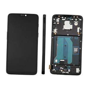 DISPLAY LCD PER ONEPLUS 6 NERO CON FRAME (TFT)