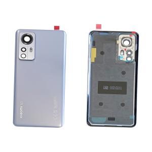 BACK COVER PER XIAOMI 12 BLU CON VETRO CAM 56000J00L300