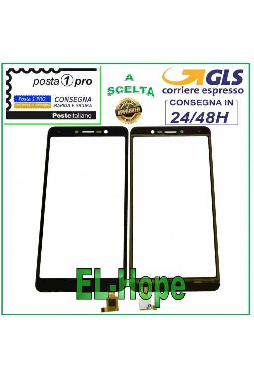 TOUCH SCREEN VETRO PER WIKO TOMMY 3 DIGITIZER VETRINO 5.45&amp;quot; NERO