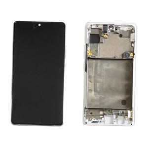 DISPLAY LCD PER SAMSUNG A716B A71 5G SILVER CON FRAME GH82-22804B