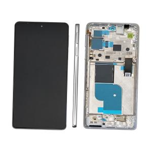 DISPLAY LCD PER MOTOROLA XT2201 MOTO EDGE 30 PRO BIANCO CON FRAME 5D68C20277