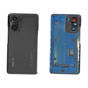 BACK COVER PER XIAOMI POCO F3 NERO 56000EK11A00 W/VETRO CAM