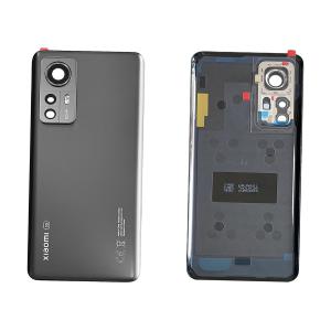 BACK COVER PER XIAOMI 12X NERO CON VETRO CAM 5600070L3A00