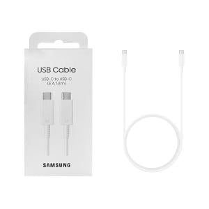 CAVO TYPE-C + TYPE-C SAMSUNG EP-DX510JWEGEU 5A 100W 180CM BIANCO - BLISTER