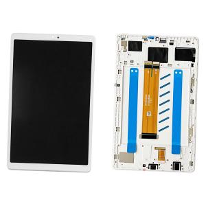 DISPLAY LCD PER SAMSUNG T220 TAB A7 LITE BIANCO / SILVER CON FRAME