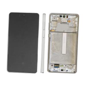 DISPLAY LCD PER SAMSUNG A736B A73 BIANCO CON FRAME GH82-28686B - SERVICE PACK