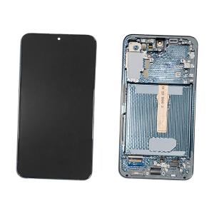 DISPLAY LCD PER SAMSUNG S906B S22 PLUS VERDE / GREEN CON FRAME GH82-27500C GH82-27501C